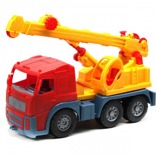 Машинка Автокран Акрос (красная) (Colorplast)