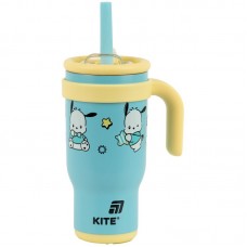 Термокружка з трубочкою, 530мл, PC