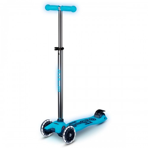 Самокат Micro серії Maxi Deluxe Glow LED – Синій кришталь (Micro)