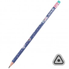 Карандаш графитный с ластиком, тригранный Be Friends