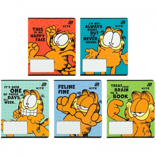 Тетрадь 18 л., лин., софт-тач + УФ лак, GF (Kite)