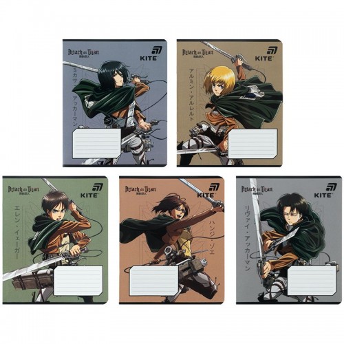 Тетрадь 18 л., кл., гибр. лак + УФ лак, AT (Kite)