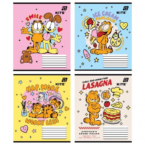 Зошит 12 арк., кос., софт тач + УФ лак, GF (Kite)