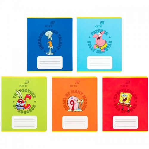 Зошит 18 арк., лін., софт тач + УФ лак об'ємний, SB (Kite)