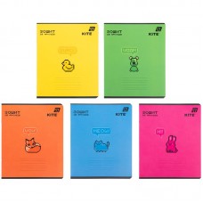 Зошит 18 арк., лін., софт тач + УФ лак об'ємний, Kite OC