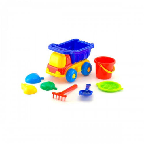 Машинка "Бджілка №3" з пісочним набором (синя) (Colorplast)