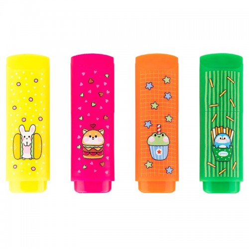 Маркер Highlighter, Kite, набір 4-х, неон (Kite)