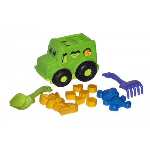 Сортер- автобус "Бусик" №2 (зелений) (Colorplast)