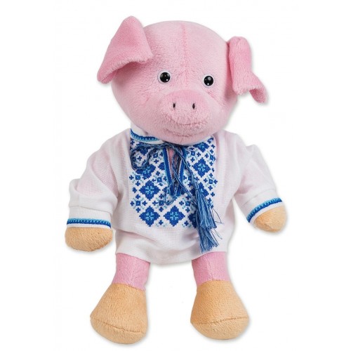 Мягкая игрушка "Cвинка-мальчик в вышиванке", 25 см (TIGRES)