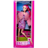 Кукла а в стильном наряде (РОЗОВАЯ)