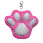 Брелок "Лапка" (розовая), металлическая застежка (TIGRES)