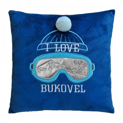Стильна подушка-сувенір I love Bukovel (TIGRES)