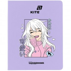 Щоденник шкільний, м'яка обкл. PU, Anime