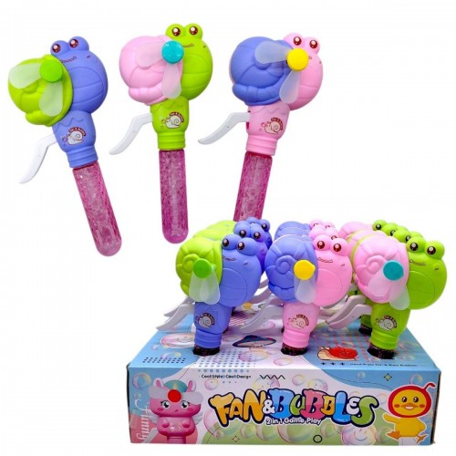 Мыльные пузыри "Улитка" ЦЕНА ЗА 12 ШТУК В БЛОКЕ, размер: 10.5х5.3х19.8 см, механический вентилятор, в коробке (MiC)