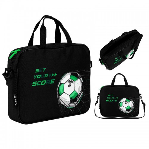 Шкільна текстильна сумка Kite A4, 1 від., 589 Football (Kite)