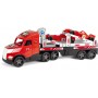 Вантажівка з 2 автомобілями (Magic Truck) (Wader)