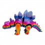 Игрушка подвижная 3D Динозавр 18 см, Стегозавр (Радужный) (MiC)