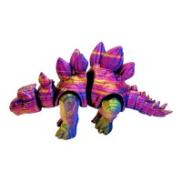 Игрушка подвижная 3D Динозавр 18 см, Стегозавр (БОЛОТНЫЙ)