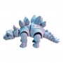 Игрушка подвижная 3D Динозавр 18 см, Стегозавр (СВЕТЛО-ГОЛУБОЙ) (MiC)