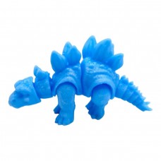 Игрушка подвижная 3D Динозавр 18 см, Стегозавр (ГОЛУБОЙ)