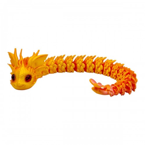 Игрушка подвижная 3D Королевский Дракон 32см (Оранжевый ГРАДИЕНТ) (MiC)