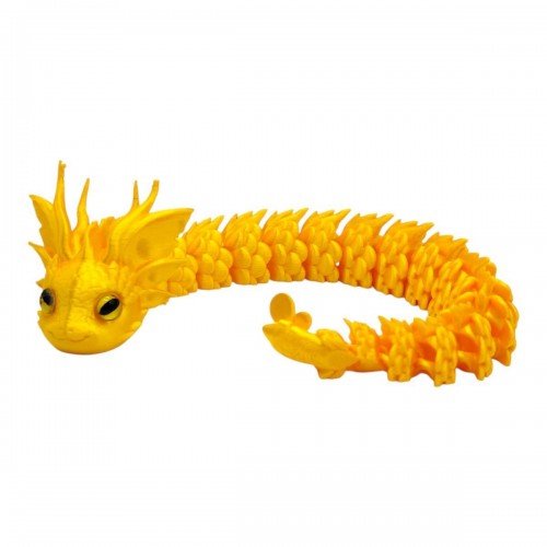 Игрушка подвижная 3D Королевский Дракон 32см (ЖЕЛТЫЙ) (MiC)