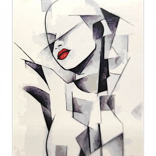 Картина по номерах "Абстрактна красуня" 40х50 см (Оптифрост)