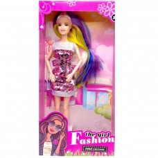 Кукла в платье с пайетками (РОЗОВАЯ)