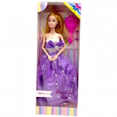 Кукла платья с бантом прздничное (сиреневый)