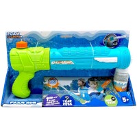 Водный пистолет, стреляет пеной (ЗЕЛЕНО-ГОЛУБОЙ) 30 см