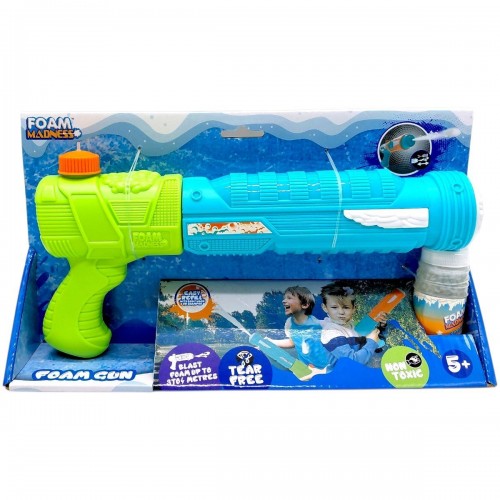 Водный пистолет, стреляет пеной (ЗЕЛЕНО-ГОЛУБОЙ) 30 см (MiC)