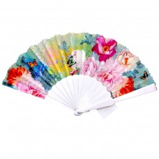Аксессуар веер, ручной (МИКС ВИДОВ), цветочный принт