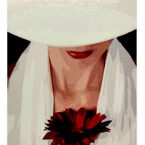 Картина по номерах "Загадкова незнайомка" 40х50 см (Оптифрост)