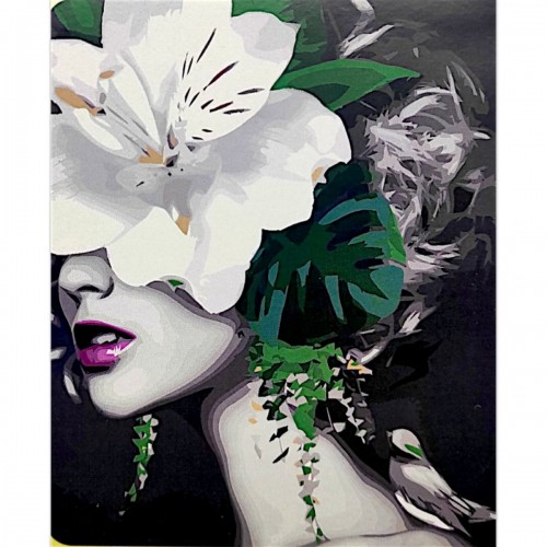 Картина по номерах "Лілія у волоссі" 40х50 см (Оптифрост)