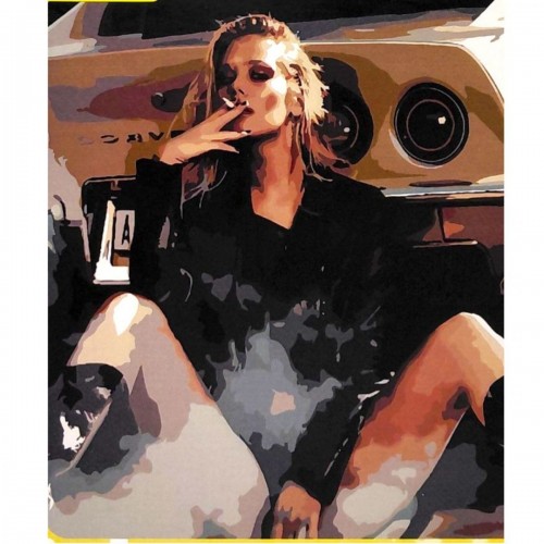 Картина по номерах "Платинова блондинка" 40*50 см (Оптифрост)