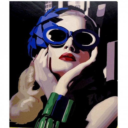 Картина по номерах "Дiвчина майбутнього" 40*50 см (Оптифрост)