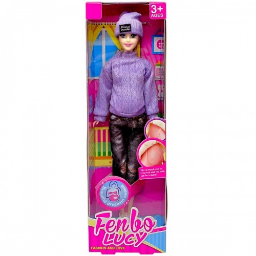 Лялька вагітна "Fenbo Lucy" 29см (ФІОЛЕТОВА) (MiC)