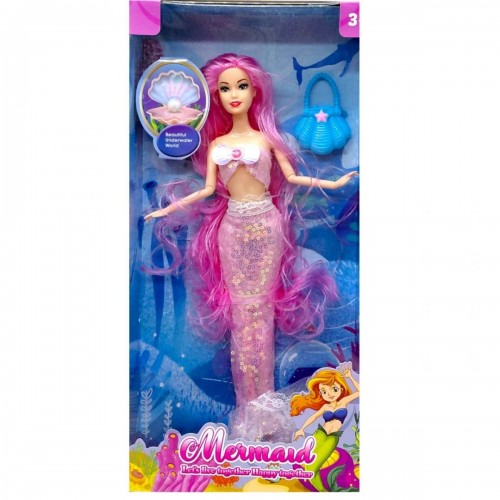 Кукла русалка "Mermaid" 30см (РОЗОВАЯ) (MiC)