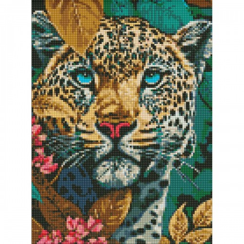 Алмазна мозаїка без підрамника "Небезпечний звір" 30х40 см (Ідейка)