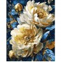 Картина по номерам с красками металлик "Королевские пионы" 40*50 см (Origami)
