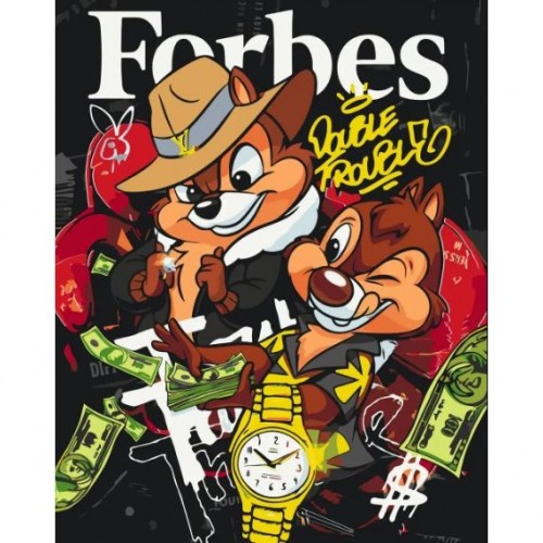 Картина по номерам "Чип и Дейл спешат на помощь" 40*50 см (Origami)