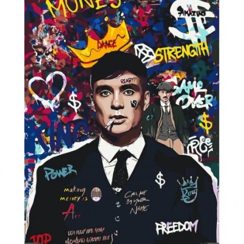 Картина по номерам "Томми Шелби. Острые козырьки" 40*50 см (Origami)