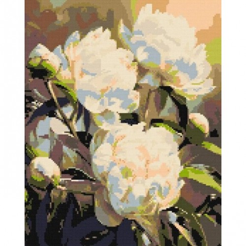 Алмазна мозаїка "Гармонія півоній" 40*50 см (Origami)