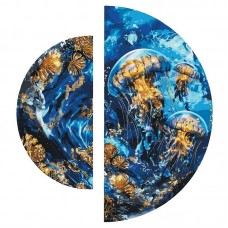 Картина по номерам с красками металлик 