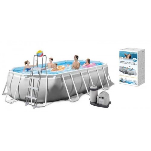 Intex Бассейн каркасный (объем:18202л, размер:503х274х122см, лестница, насос-фильтр 5678 л/ч, скиммер), в коробке (Intex)