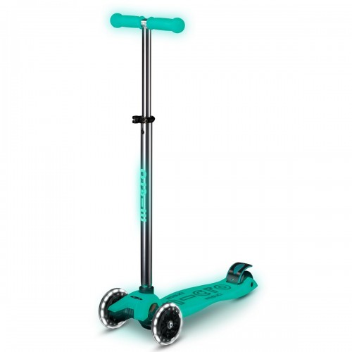 Самокат Micro серії Maxi Deluxe Glow LED – Желейний зелений (Micro)