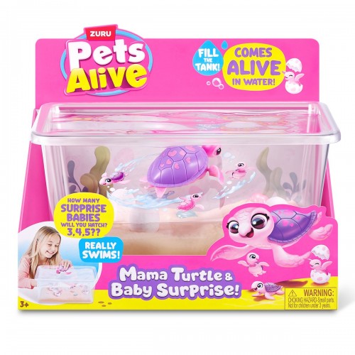 Интерактивный игровой набор Pets Alive – Мама черепаха с сюрпризом (Pets & Robo Alive)