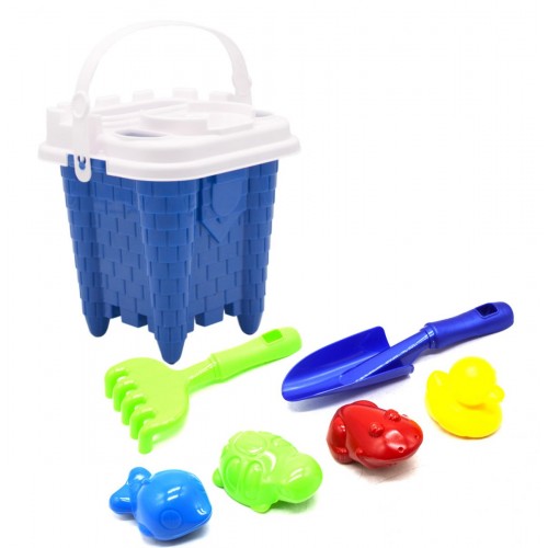 Дитячий пісочний набір "Вежа" синій (Bamsic)