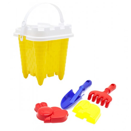 Дитячий пісочний набір "Вежа" жовтий (Bamsic)