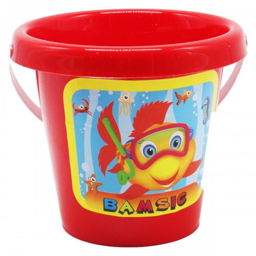 Ведро для песка "Классик- 1", красное (Bamsic)
